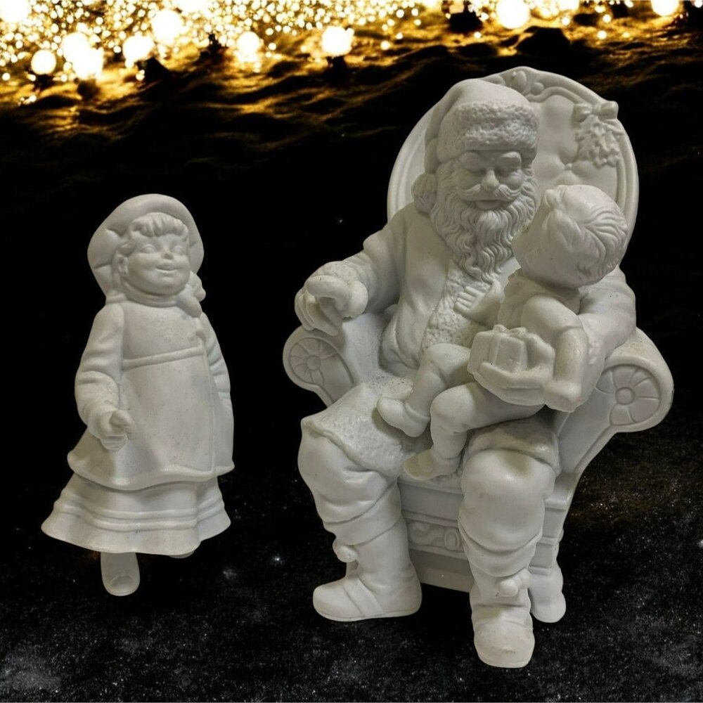 Dept 56 A Visit With Santa, Winter Silhouettes Christmas Figurines - 1990s